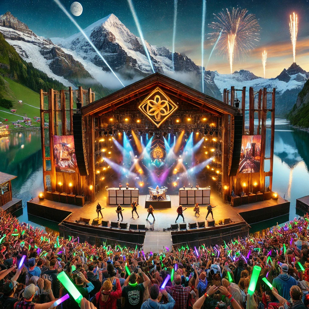 Illustration of the music scene in Switzerland